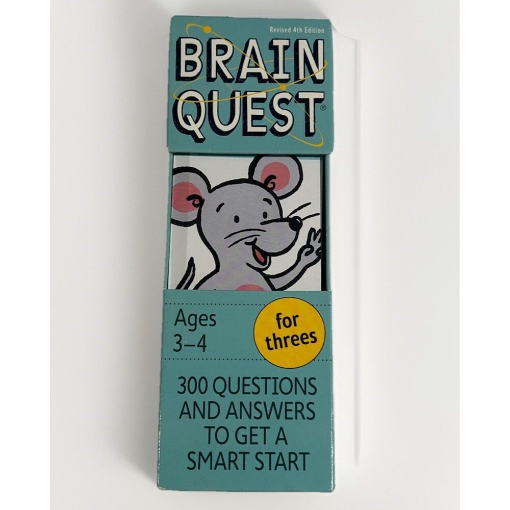 Brain Quest for Threes, Revised 4th Edition: 300 Questions - Ages 3-4